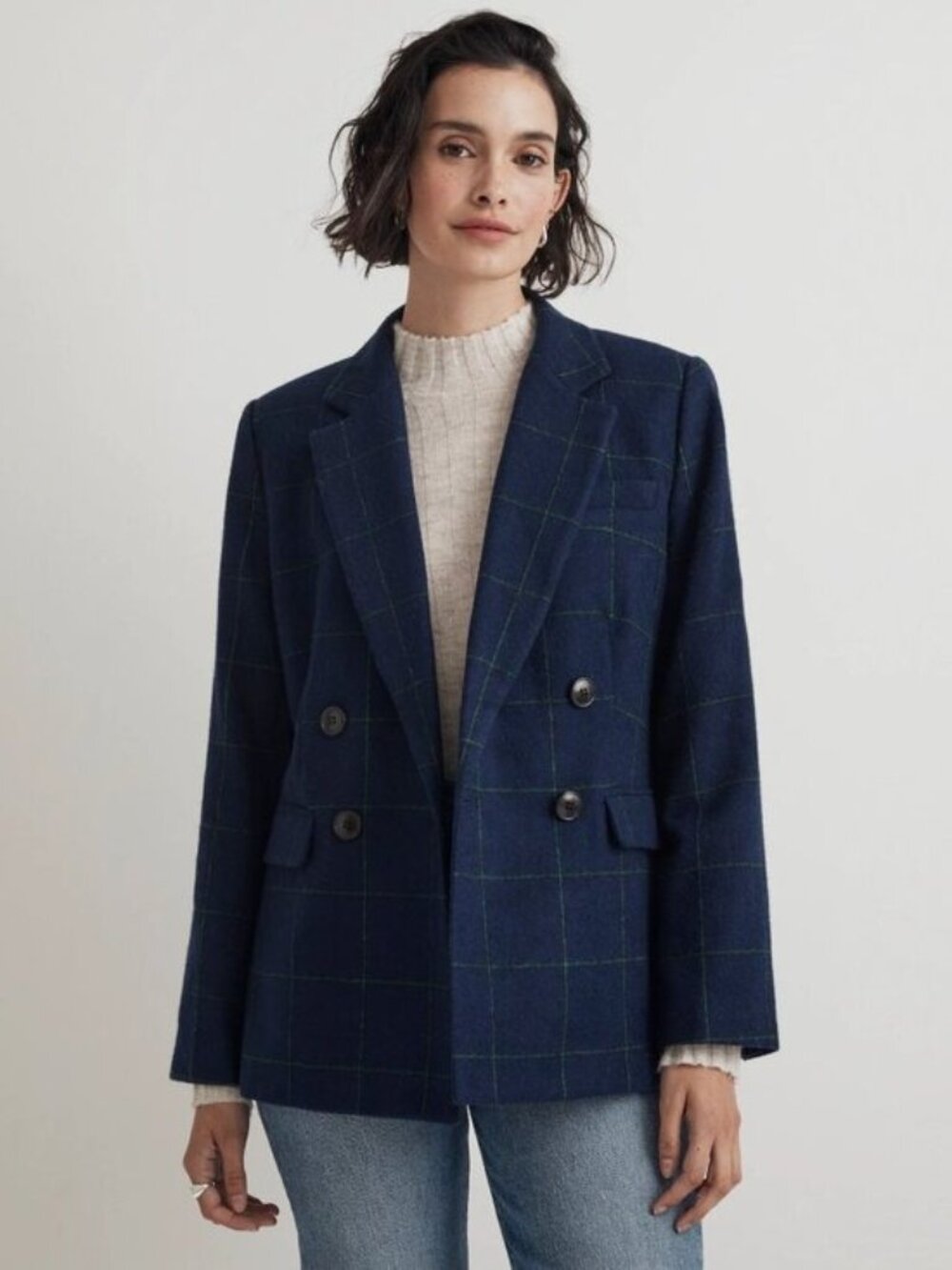 Madewell The Rosedale Blazer in Fresh Blueberry - Size 6